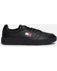 Tommy Hilfiger - Leather Colour-blocked Cupsole Trainers - Lyst