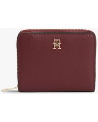 Tommy Hilfiger - Hilfiger Icon Zip-Around Flap Wallet - Lyst