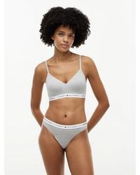 Tommy Hilfiger - Repeat Logo Underband Push-Up Bralette - Lyst