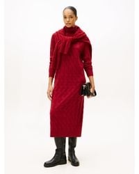 Tommy Hilfiger - Vestito Pullover Midi - Lyst
