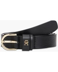 Tommy Hilfiger - Th Monogram Leather Belt - Lyst