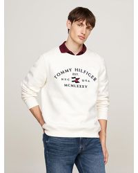 Tommy Hilfiger - Sweat À Col Ras-Du-Cou Et Logo Brodé - Lyst