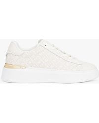Tommy Hilfiger - Baskets Compensées En Cuir À Monogramme Th - Lyst