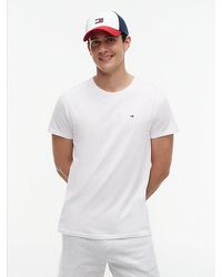 Tommy Hilfiger - Flag Embroidery Extra Slim Jersey T-shirt - Lyst
