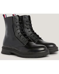 Tommy Hilfiger - Leather Lace-up Ankle Boots - Lyst