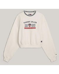 Tommy Hilfiger - Tommy Jeans International Games Cropped Fit Sweatshirt - Lyst