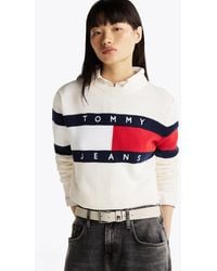 Tommy Hilfiger - Pullover Relaxed Fit Con Bandiera Color Block - Lyst