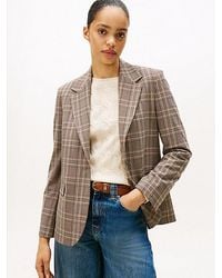 Tommy Hilfiger - Regular Fit Single-Breasted Blazer Met Ruit - Lyst