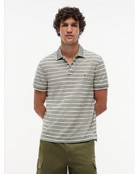 Tommy Hilfiger - Regular Fit Pique Polo Shirt With Linen - Lyst