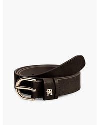 Tommy Hilfiger - Essential Rounded Buckle Suede Belt - Lyst