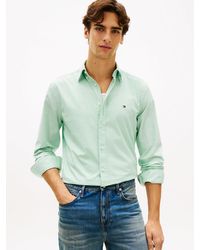 Tommy Hilfiger - Flex Poplin Regular Long Sleeve Shirts - Lyst
