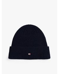 Tommy Hilfiger - Hilfiger Flag Beanie Van Zuiver Kasjmier - Lyst
