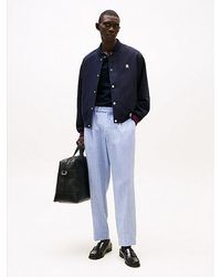 Tommy Hilfiger - Greenwich Smart-Casual Visgraat-Broek Met Wijde Fit - Lyst