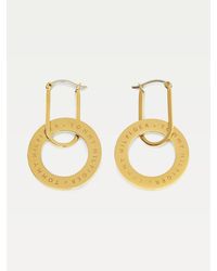 Tommy Hilfiger Vergulde Geschakelde Oorringen - Metallic