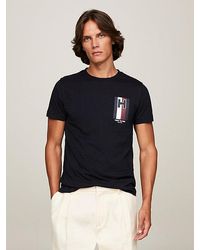 Tommy Hilfiger - Slim Fit Jersey-T-Shirt mit Logo - Lyst