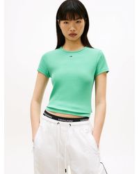 Tommy Hilfiger - Ribbed Slim Crew Neck T-shirt - Lyst