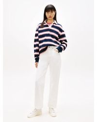 Tommy Hilfiger - High Rise Slim Straight Leg Jeans - Lyst