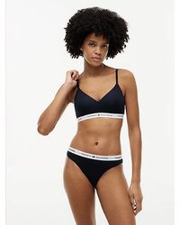 Tommy Hilfiger - Repeat Logo Underband Push-Up Bralette - Lyst