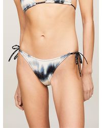 Tommy Hilfiger - Print String Side Tie Bikini Bottoms - Lyst
