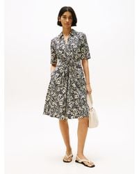 Tommy Hilfiger - Relaxed Midi Linen Blend Shirt Dress - Lyst