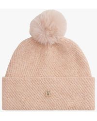 Tommy Hilfiger - Berretto Chic Con Pompon - Lyst