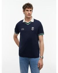 Tommy Hilfiger - Relaxed Fit Tipped V-Neck Polo Shirt - Lyst