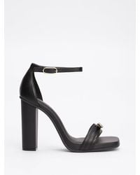 Tommy Hilfiger - Leather Strap High Heels - Lyst