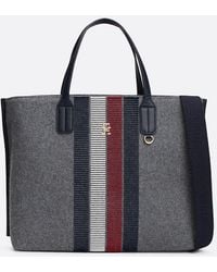 Tommy Hilfiger - Th Monogram Wool Blend Tote - Lyst