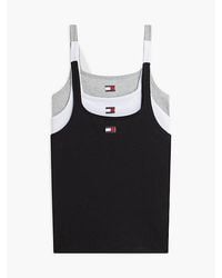 Tommy Hilfiger - 3 Pack Heritage Logo Lounge Tank Tops - Lyst