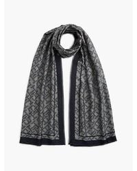 Tommy Hilfiger - Th Monogram Jacquard Scarf - Lyst