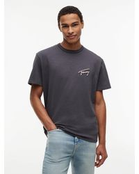Tommy Hilfiger - Back Graphic Textured Relaxed T-Shirt - Lyst