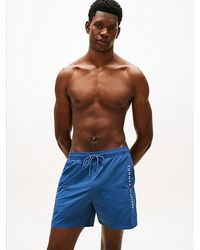 Tommy Hilfiger - Original Medium Lange Zwemshort Met Logo - Lyst