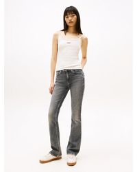 Tommy Hilfiger - Jean Bootcut Maddie Taille Mi-Haute Noir - Lyst