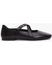 Tommy Hilfiger - Crossover Strap Leather Mary Janes - Lyst