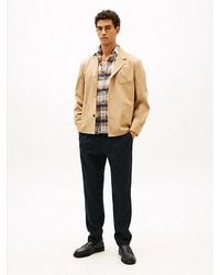 Tommy Hilfiger - Harlem Tapered Geplooide Broek Van Twill - Lyst