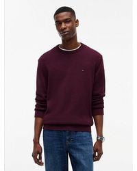 Tommy Hilfiger - Tommy Jeans Tommy Flag Textured Slim Jumper - Lyst