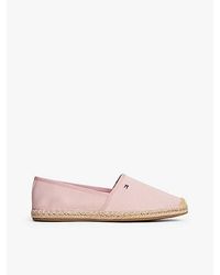 Tommy Hilfiger - Canvas Espadrille Met Geborduurde Vlag - Lyst