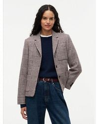 Tommy Hilfiger - Regular Fit Wool Blend Check Blazer - Lyst