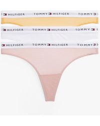 Tommy Hilfiger - Lot De 3 Strings Essential En Tulle À Logo - Lyst