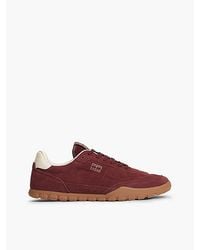 Tommy Hilfiger - Tommy Jeans Suede Metallic Logo Low Profile Trainers - Lyst