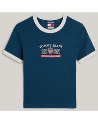 Tommy Hilfiger - Tommy Jeans International Games Kontrast-T-Shirt - Lyst