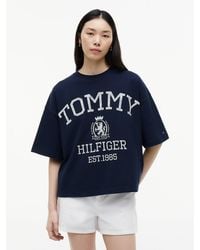 Tommy Hilfiger - Crest Relaxed Oversized T-Shirt - Lyst