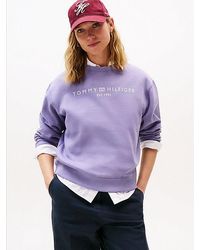 Tommy Hilfiger - Logo Signature Crew Neck Sweatshirt - Lyst