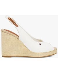 Tommy Hilfiger - Wedge Heel Slingback Espadrille Sandals - Lyst