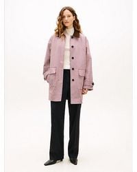 Tommy Hilfiger - Waterafstotende Oversized 2-In-1 Geruite Jas - Lyst