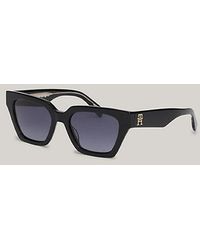 Tommy Hilfiger - Cat-Eye-Sonnenbrille mit rechteckigen Gläsern - Lyst