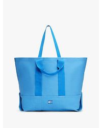Tommy Hilfiger - Canvas Shopper Met Ton-Sur-Ton Logo - Lyst