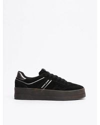 Tommy Hilfiger - The Greenwich Suède Sneaker Met Plateauzool - Lyst