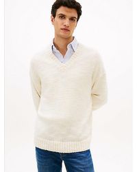 Tommy Hilfiger - Wool Blend V-neck Jumper - Lyst