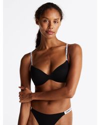 Tommy Hilfiger - Heritage Repeat Logo Non-wired Push-up Bra - Lyst